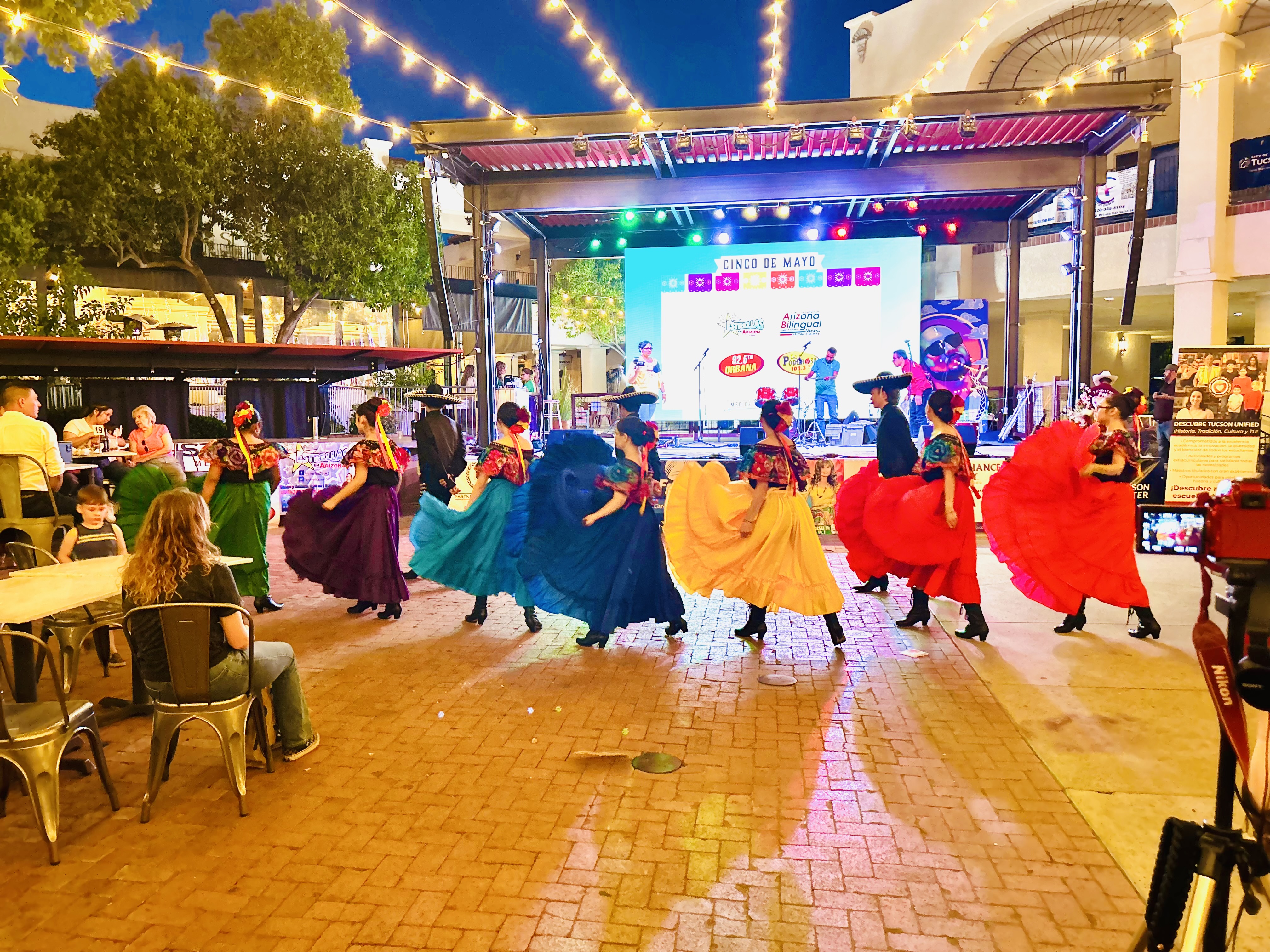 A group of performers dance at the Cinco De Mayo Celebration